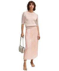 Boss by Hugo Women's Crinkle Plisse Skirt
