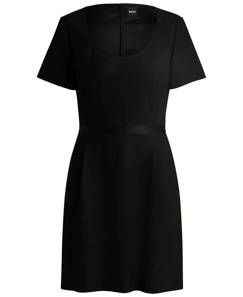 Boss by Hugo Women's Ribbon Detail Slim-Fit Dress