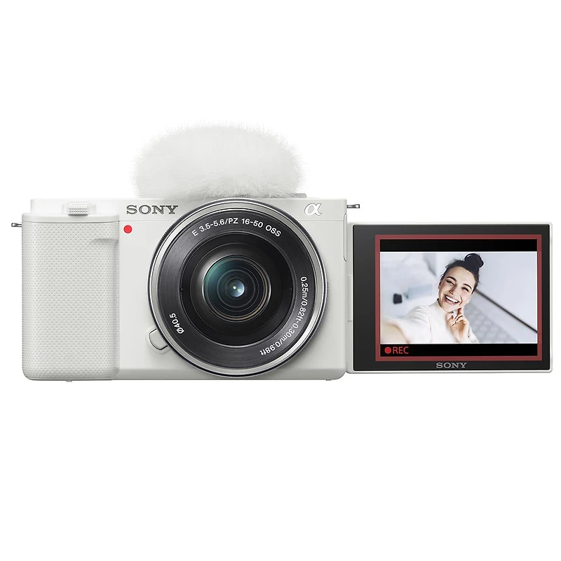Sony Sony Zv-E10 Aps-c Mirrorless Interchangeable Lens Vlogging Camera with 16-50mm Lens, White