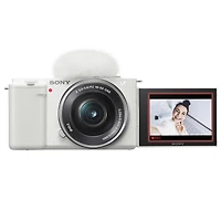 Sony Sony Zv-E10 Aps-c Mirrorless Interchangeable Lens Vlogging Camera with 16-50mm Lens, White