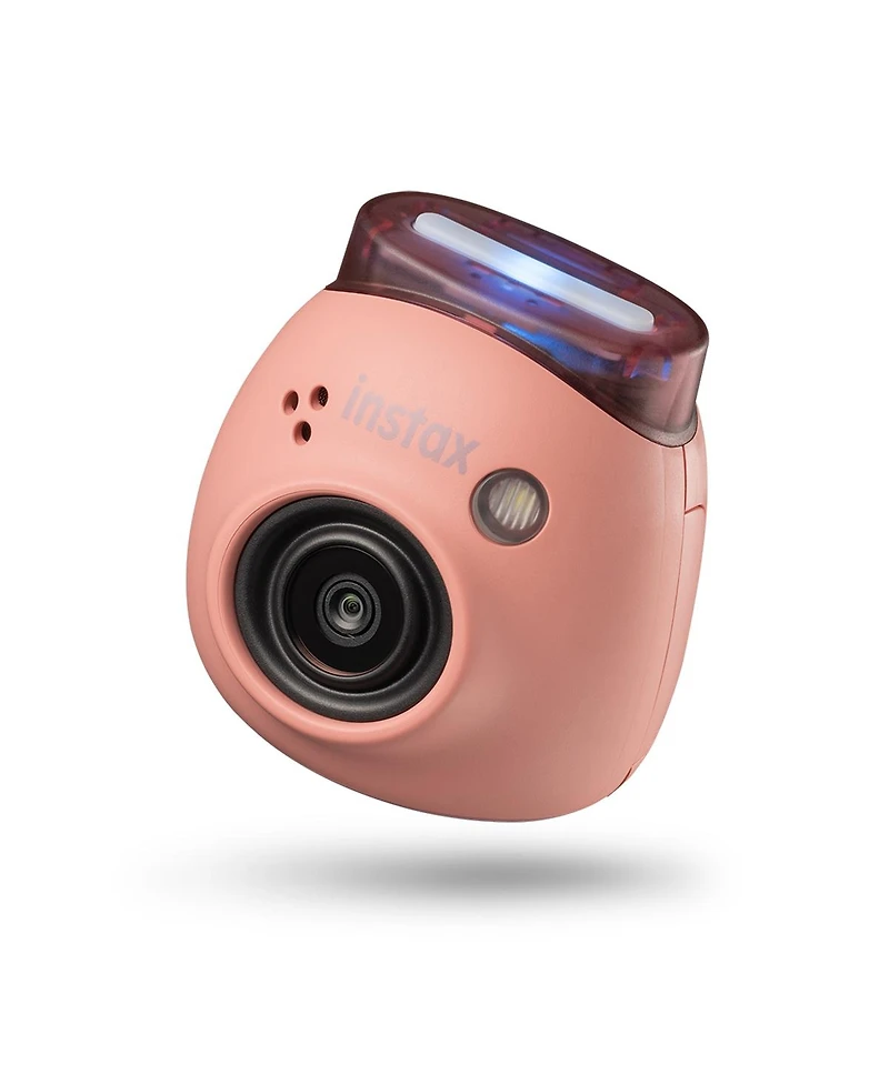 Fujifilm Instax Pal Digital Camera, Powder Pink, Bundle with 64GB Memory Card and Otg Reader