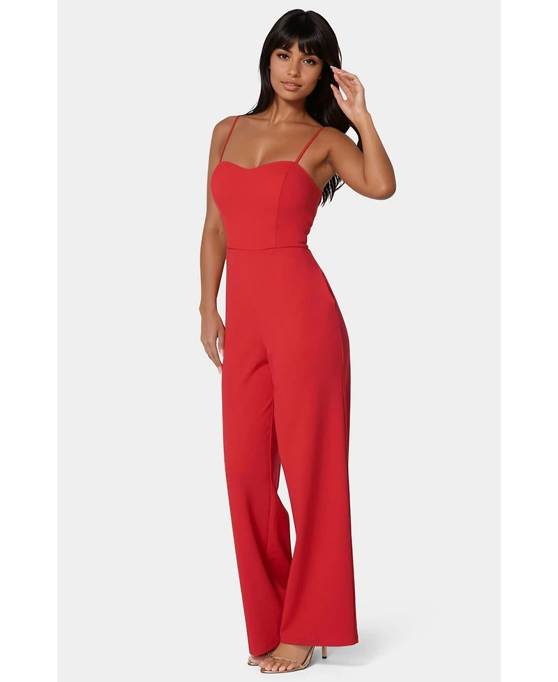 Bebe Women's Sweetheart Jumpsuit