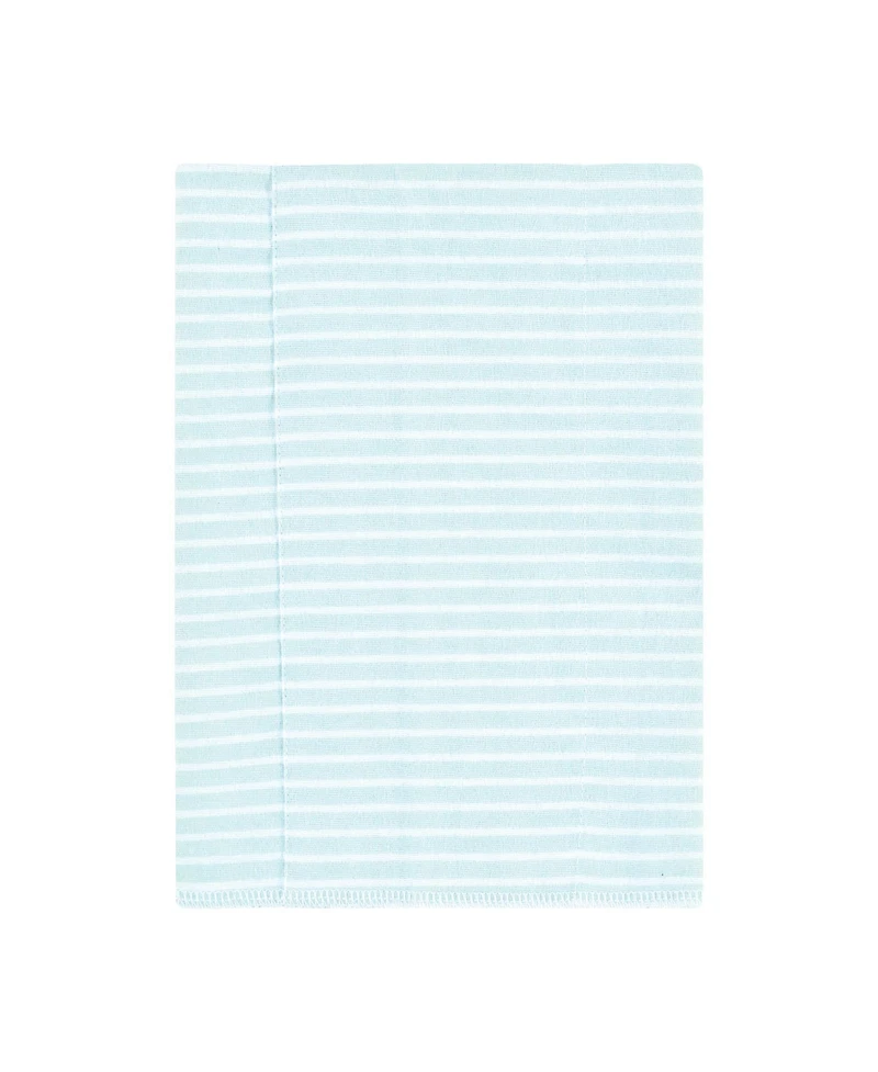 Hudson Baby Boys and Girls Cotton Poly Flannel Burp Cloths 8-Pack, One Size