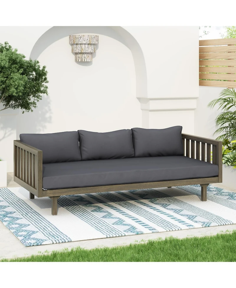 Streamdale Acacia Wood Daybed Durable, Water-Resistant