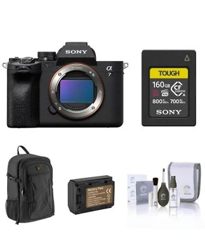 Sony Alpha A7 Iv Full Frame Mirrorless Digital Camera Bundle With Cfexpress Card Backpack Extra Battery Lens.