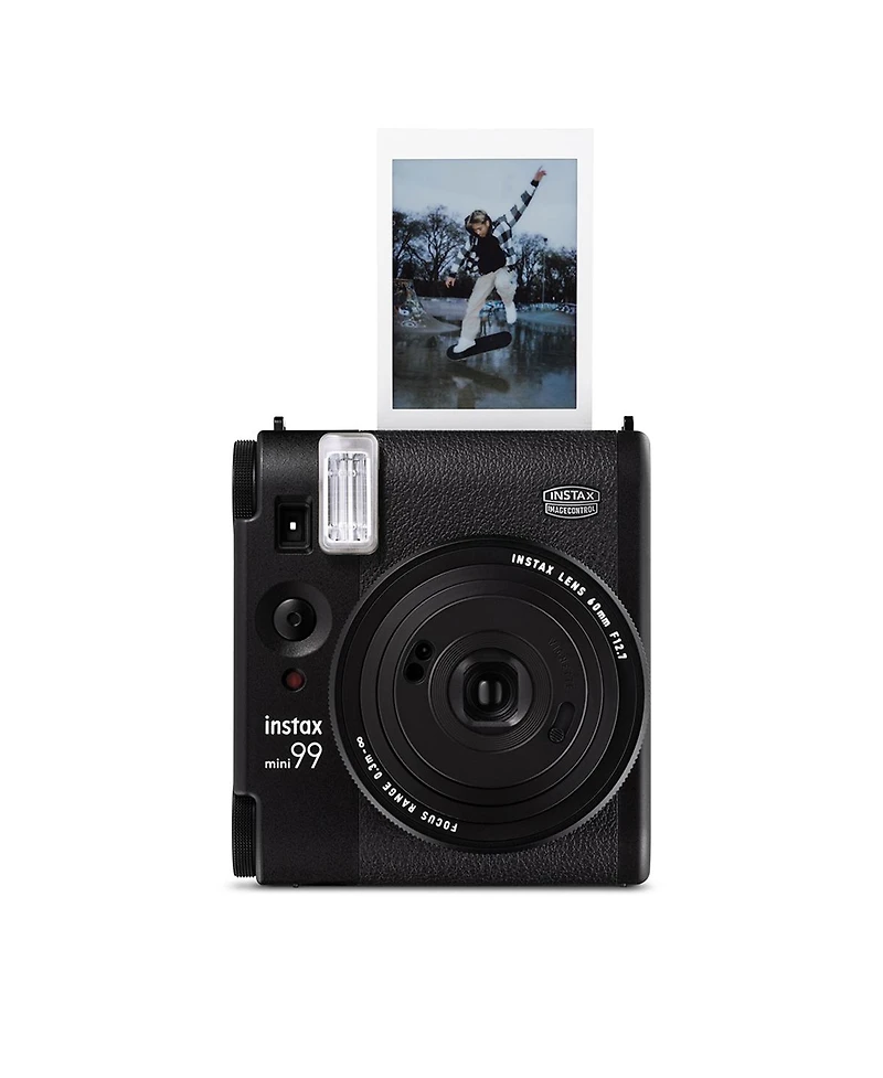 Fujifilm Instax Mini 99 Instant Film Camera, Matte Black, Bundle with Instant Daylight Film Pack and Photo Album