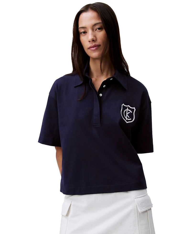 Calvin Klein Jeans Women's Rugby Jersey Top