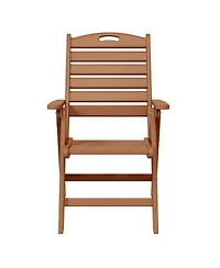 Hdpe Adjustable Highback Folding Patio Dining Chair