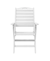 Hdpe Adjustable Highback Folding Patio Dining Chair