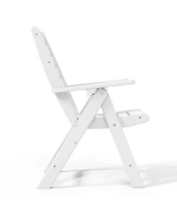 Hdpe Adjustable Highback Folding Patio Dining Chair