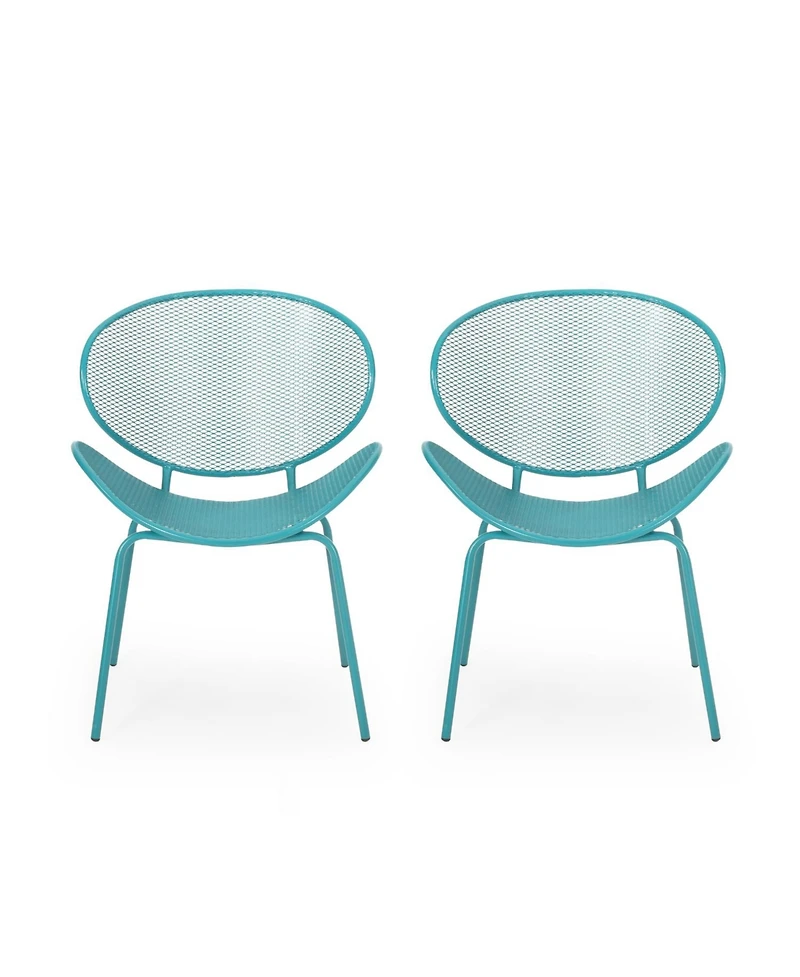 Streamdale Modern Outdoor Mesh Shell Chair Set Retro Comfort, Sleek Design