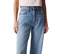 Calvin Klein Jeans Women's High-Rise Wide-Leg Denim