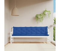 Garden Bench Cushions 2 pcs Blue 78.7"x19.7"x2.8" Oxford Fabric