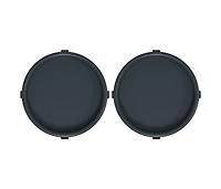 Plant Trolleys with Wheels 2 pcs Gray Diameter 13.4" 77.2 lb