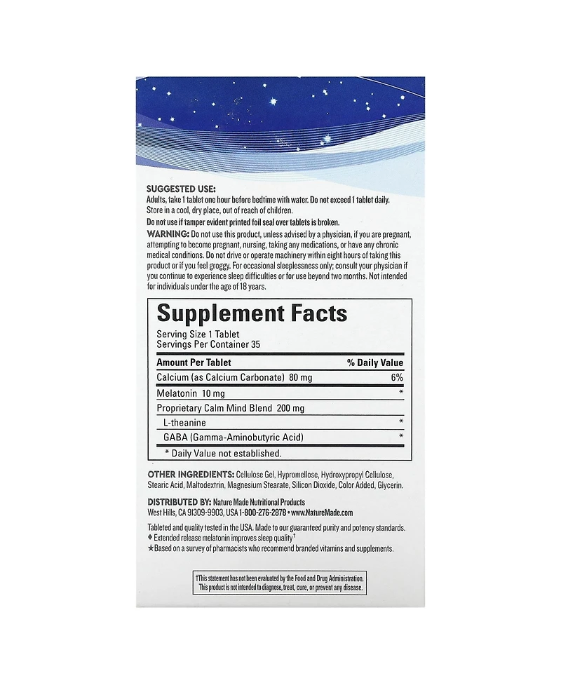 Nature Made Wellblends Sleep Longer Maximum Strength