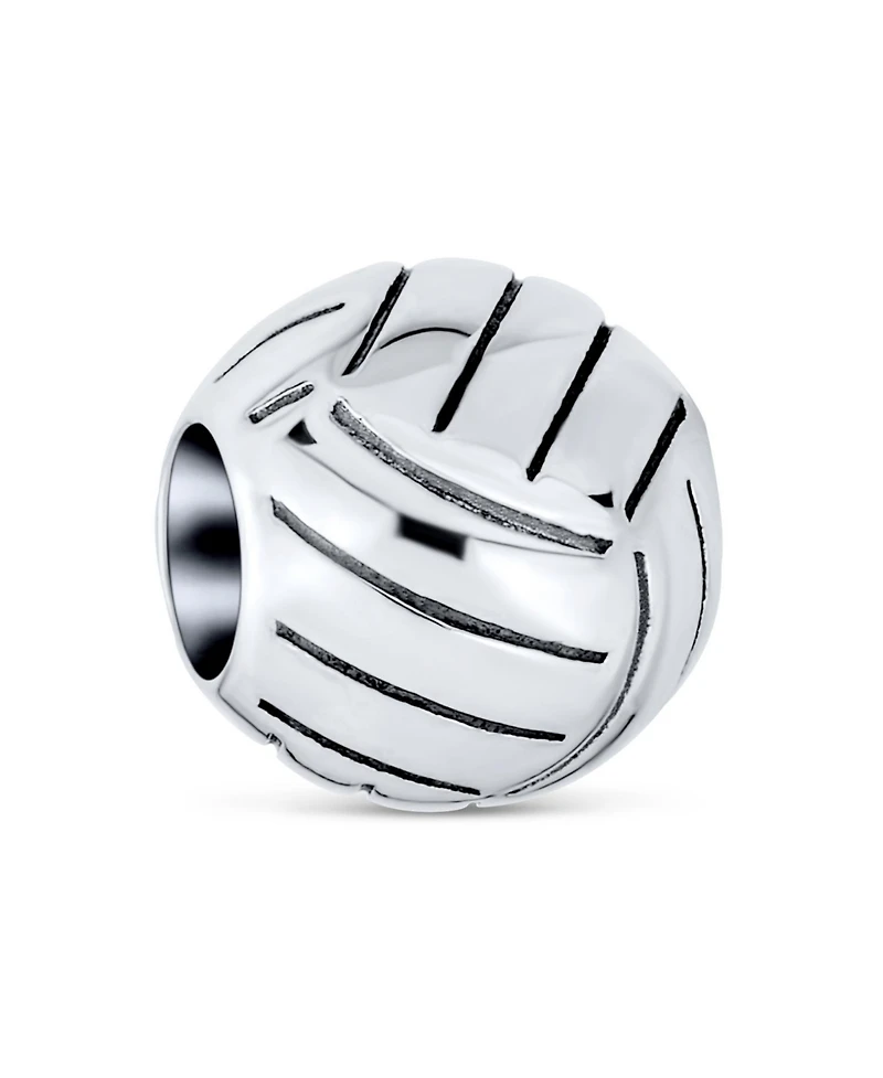 Bling Jewelry Volleyball Charm Bead Sterling Silver European Bracelets