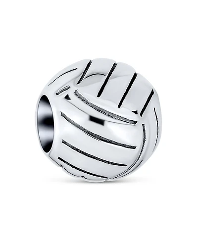 Bling Jewelry Volleyball Charm Bead Sterling Silver European Bracelets