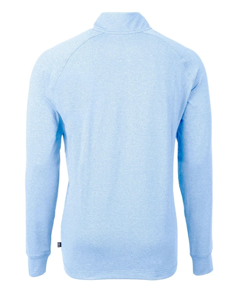 Cutter & Buck Men's Adapt Eco Knit Heather Quarter Zip Pullover