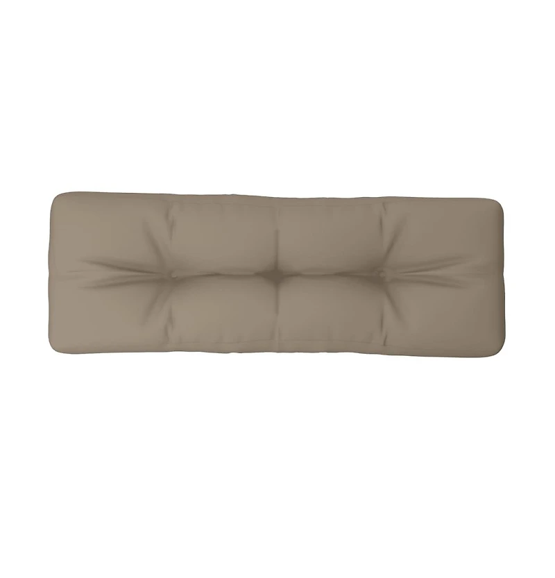 Pallet Cushion Taupe 47.2"x15.7"x4.7" Fabric