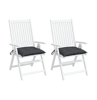 Chair Cushions pcs Anthracite 19.7"x19.7"x2.8" Oxford Fabric