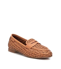 Carmela Leather Collection Women's Braided Flats by Xti