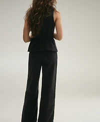 Mango Women's High-Rise Wide Leg Jeans