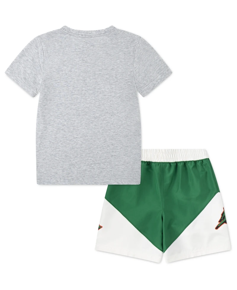 Jordan Little Boys 2-Piece Stacked Play Shorts and T-Shirt Set