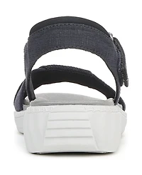 LifeStride Women's Lane Washable Open Round Toe Strappy Sandals