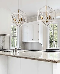 Dainolite 14" Metal Archello 3 Light Led Chandelier