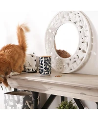 Bone Dry Ceramic Pet Treat Canister Cats Meow