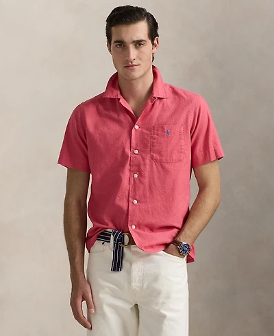 Polo Ralph Lauren Men's Classic-Fit Linen-Cotton Camp Shirt