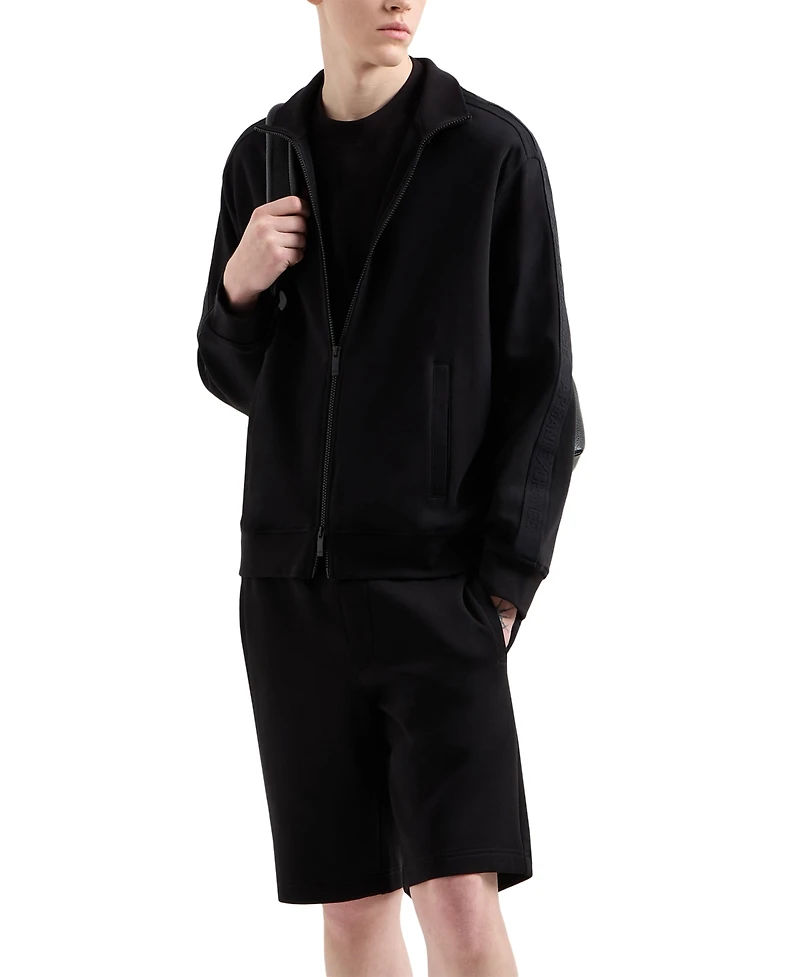 A|X Armani Exchange Men's Regular-Fit Logo Tape Full-Zip Track Jacket