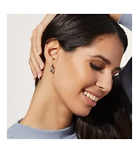 Ana Luisa Puffed Heart Hoops - Jessica Silver