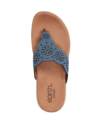 Earth Women's Sadie T-Strap Flat Sandals