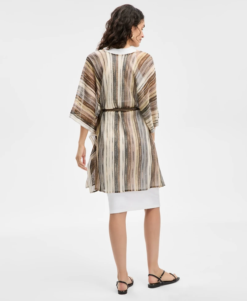 I.n.c. International Concepts Striped Zig Zag Cover-Up, Exclusively at Macy's