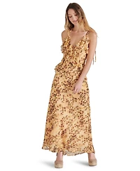 Steve Madden Women's Adalina Ruffle-Trim Chiffon Dress