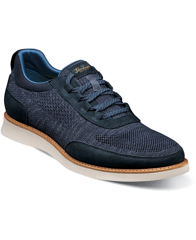 Florsheim Men's Launch Knit Elastic Lace Slip On Sneaker