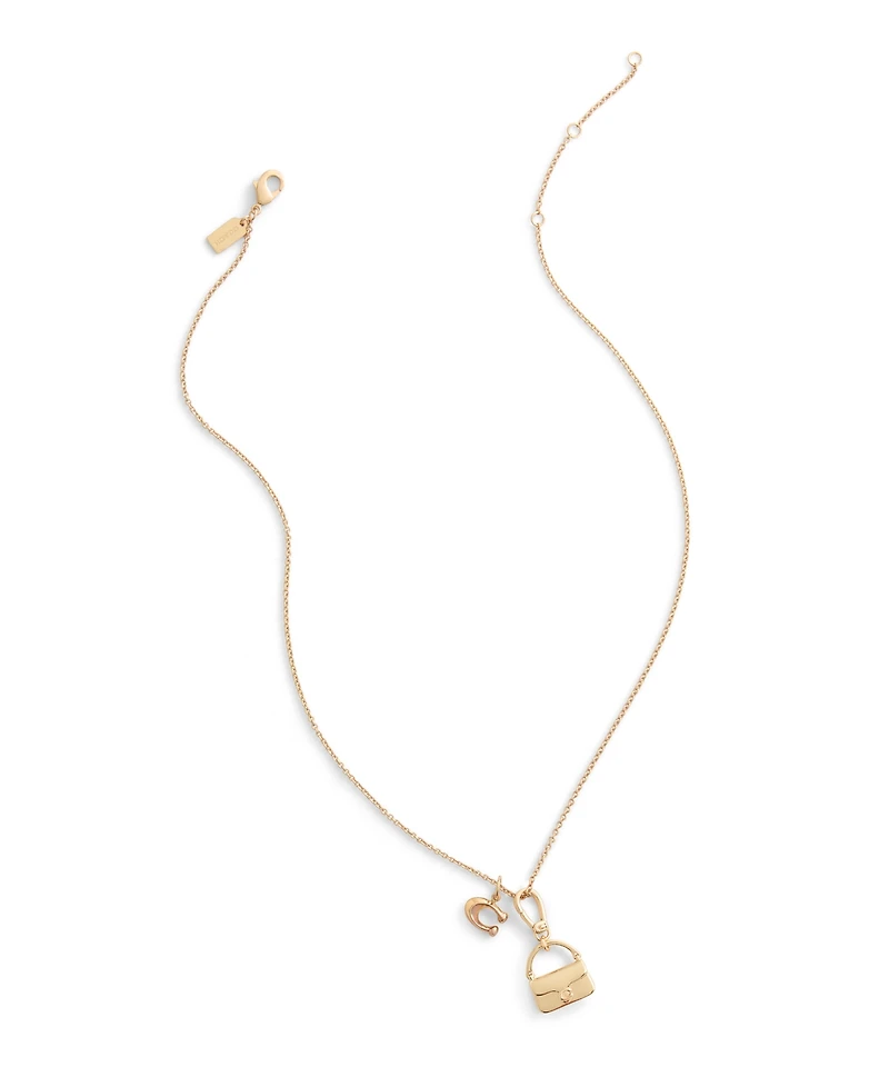 Coach Gold Collectible Signature Sculpted C Handbag Charms