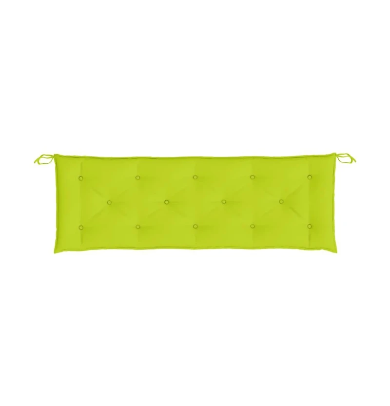 Garden Bench Cushions 2 pcs Bright Green 59.1"x19.7"x2.8" Oxford Fabric