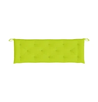 Garden Bench Cushions 2 pcs Bright Green 59.1"x19.7"x2.8" Oxford Fabric