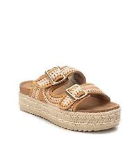 Refresh Women's Cork Footbed Crochet Sandals By Xti