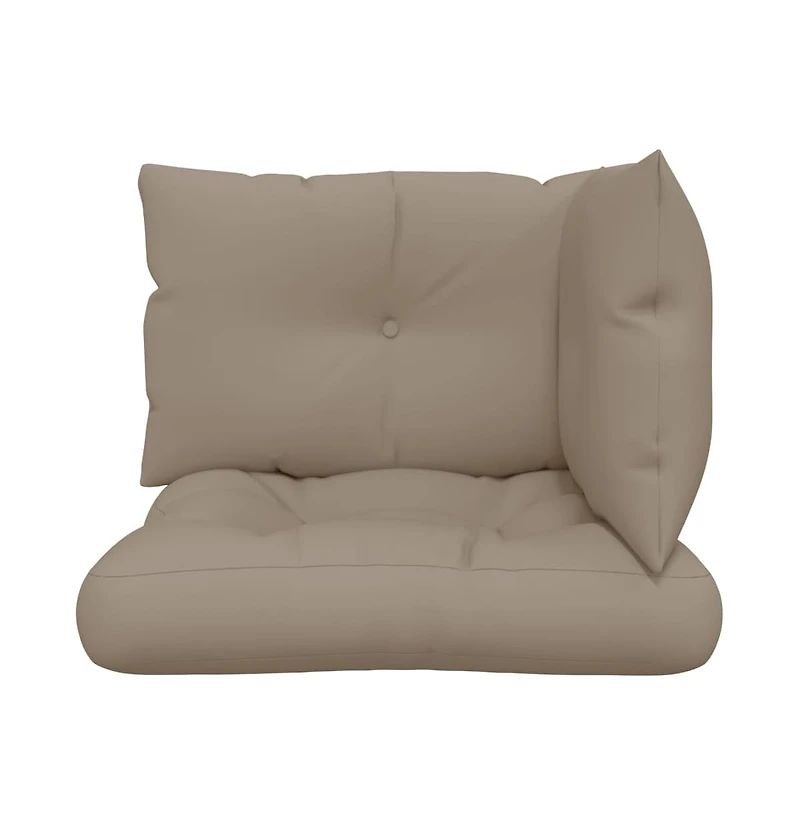 Pallet Cushions 3 pcs Taupe Fabric
