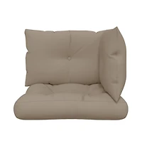 Pallet Cushions 3 pcs Taupe Fabric