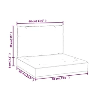 Pallet Cushions 2 pcs Light Blue Oxford Fabric