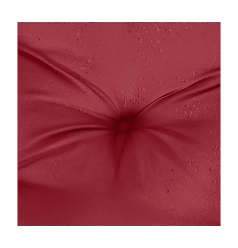 Pallet Cushions 2 pcs Wine Red 19.7"x19.7"x2.8" Oxford Fabric
