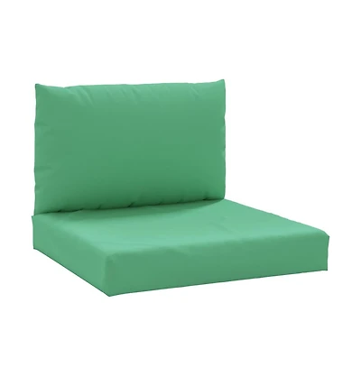 Pallet Cushions 2 pcs Green Oxford Fabric