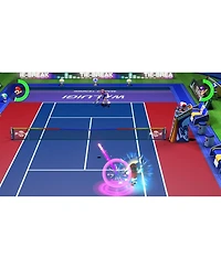 Nintendo Switch Console with Neon Joy-Con with Super Mario Tennis Aces Bundle