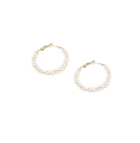 Beaded Hoop Earrings