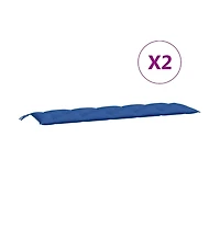 Garden Bench Cushions 2 pcs Blue 70.9"x19.7"x2.8" Oxford Fabric