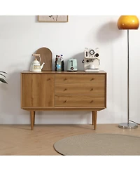 Streamdale Modern Sideboard/Buffet with 3D Edge Design for Stylish Storage